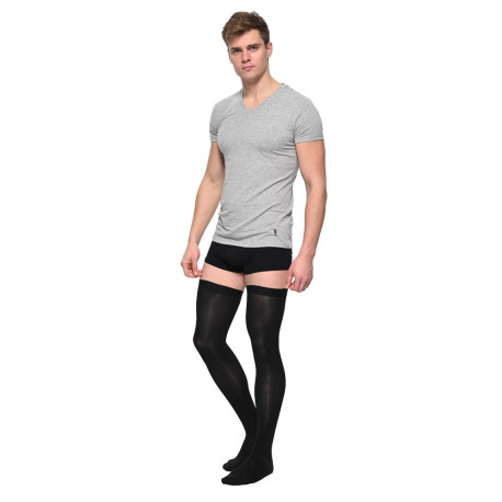 Чулки компрессионные Soloventex Comfort, 2 класс, мужские, закрытый носок, черные, арт. 421-231-2