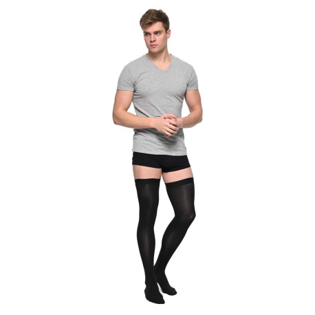 Чулки компрессионные Soloventex Comfort, 2 класс, мужские, закрытый носок, черные, арт. 421-231